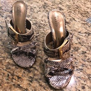 Franco Sarto Slide Heel Sandals
